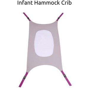 Newborn Baby Crib Hammock gray purple adjustable